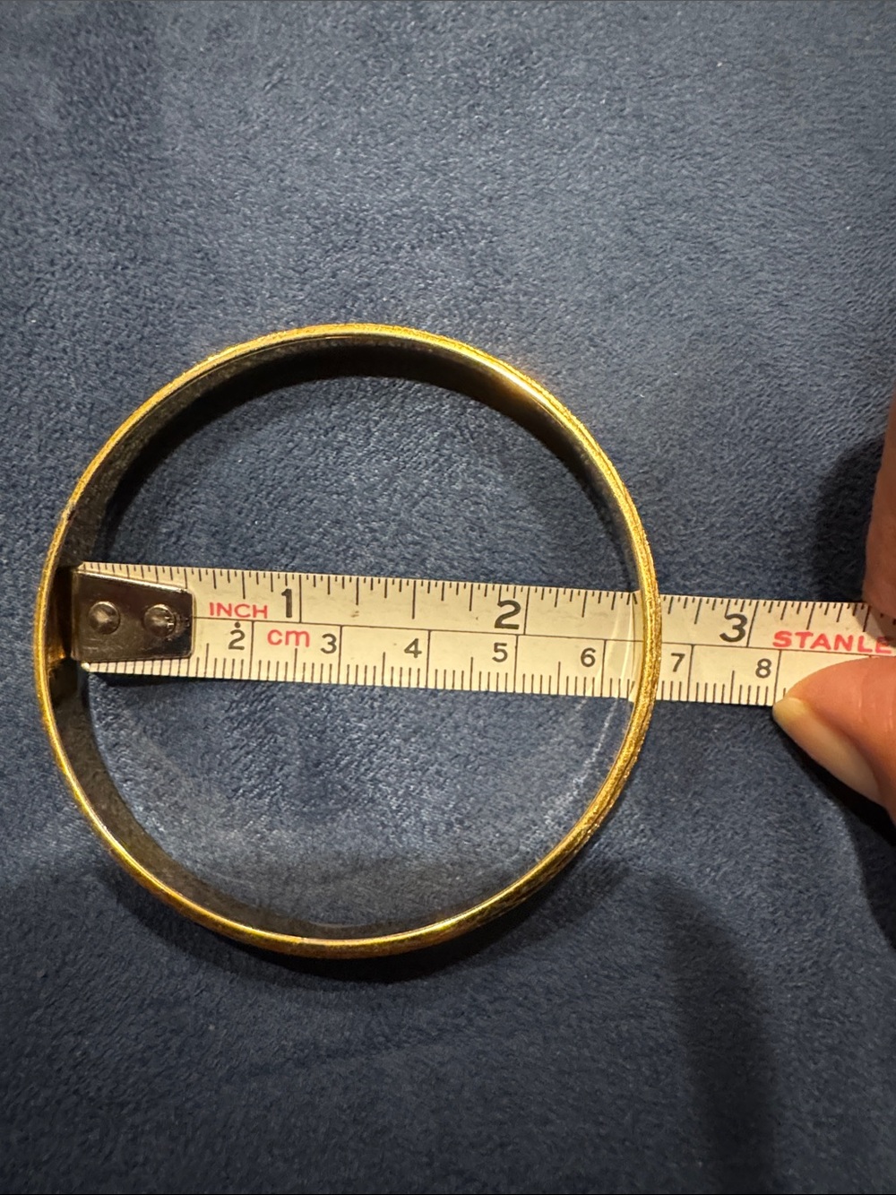 Monet Gold Textured Bangle Bracelet - Picture 4 of 4